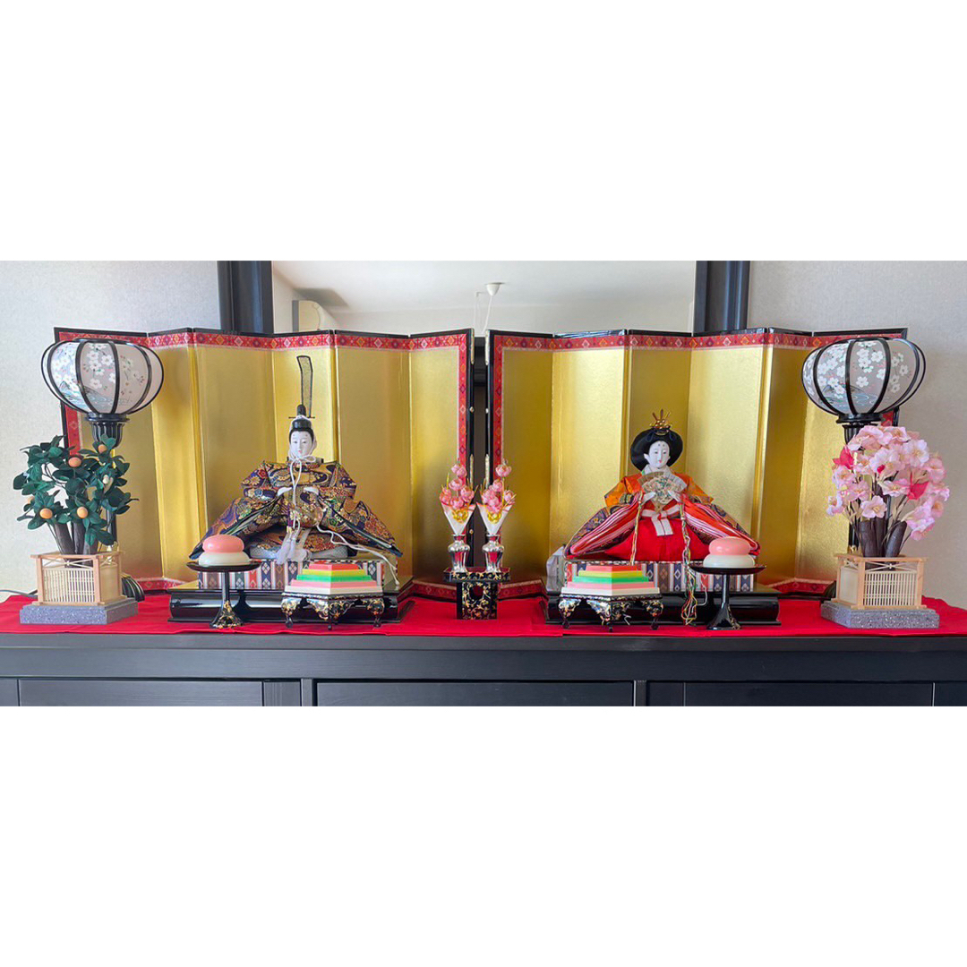 Kyugetsu(キュウゲツ)の久月　親王飾り インテリア/住まい/日用品のインテリア小物(置物)の商品写真