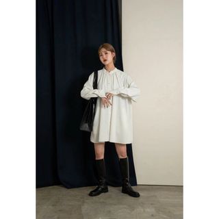 amiur dolman sleeve stitch over shirt 白(シャツ/ブラウス(長袖/七分))