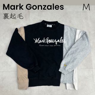 マークゴンザレス(Mark Gonzales)の【Mark Gonzales】マークゴンザレス ] 切替BIG裏起毛トレーナー(スウェット)