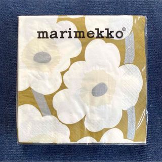 マリメッコ(marimekko)の新品★マリメッコ marimekko ウニッコ ペーパーナプキン ゴールド★(テーブル用品)