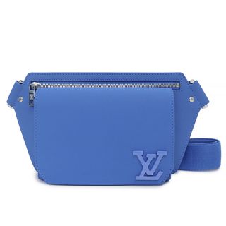 ルイヴィトン(LOUIS VUITTON)のルイ ヴィトン テイクオフ スリングバッグ LV アエログラム 斜め掛け ショルダーバッグ クロスボディ カーフスキン レザー ブルー 青 シルバー金具 M22665 箱付 LOUIS VUITTON（新品・未使用品）(ボディバッグ/ウエストポーチ)