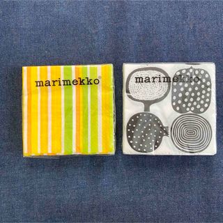 マリメッコ(marimekko)の新品★マリメッコ marimekko ペーパーナプキン 2種類セット★(テーブル用品)