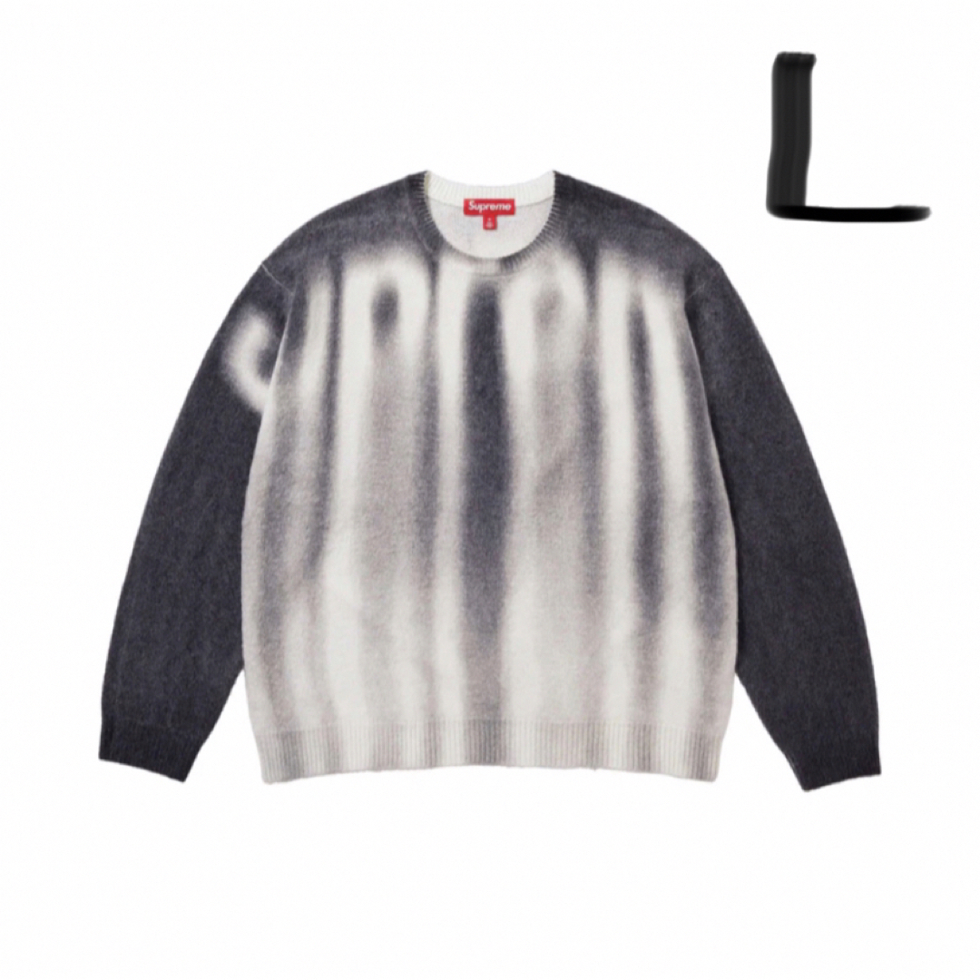 Supreme(シュプリーム)のsupreme Blurred Logo Sweater ブリーチ L 新品  メンズのトップス(ニット/セーター)の商品写真