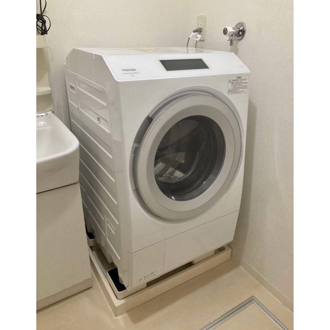 洗濯乾燥機電源周波数東芝 ドラム式洗濯乾燥機 ZABOON TW-127XP1R 白