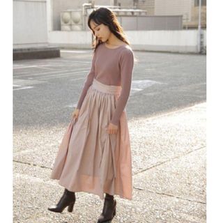 ジルバイジルスチュアート(JILL by JILLSTUART)の【新品】JILL by JILL STUART サテンドッキングワンピース(ロングワンピース/マキシワンピース)