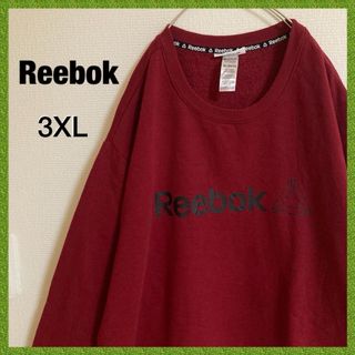 リーボック(Reebok)のリーボックオーバーサイズデカロゴ袖太アームプルオーバースウェットトレーナー長袖(スウェット)