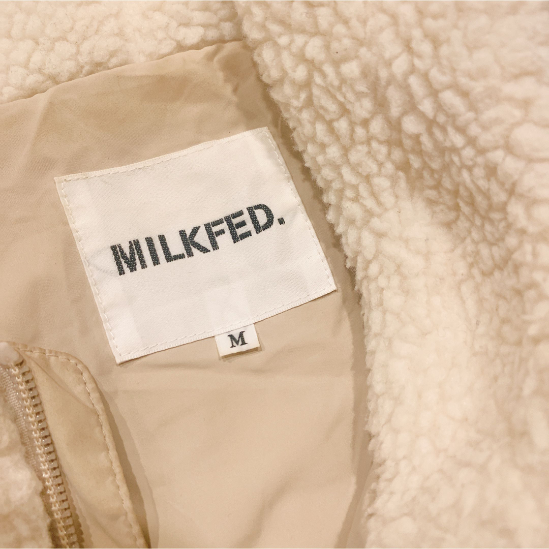 MILKFED.(ミルクフェド)のミルクフェド　MILKFED フード付きボア アウター レディースのジャケット/アウター(ブルゾン)の商品写真