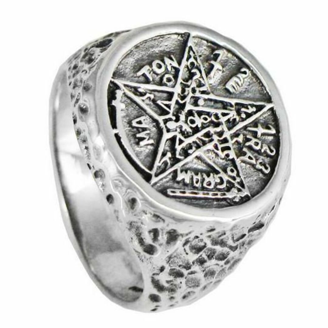 PS: Silver Tetragrammaton Pentagram Ring レディースのアクセサリー(リング(指輪))の商品写真