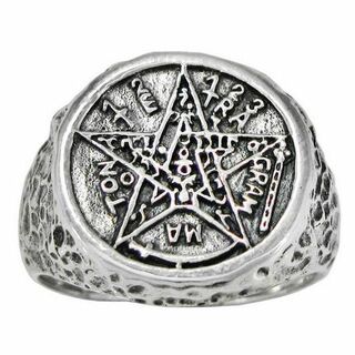 PS: Silver Tetragrammaton Pentagram Ring(リング(指輪))