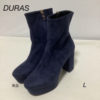 デュラス(DURAS)のDURAS ショート　スエード　ブーツ　sizeL(ブーツ)