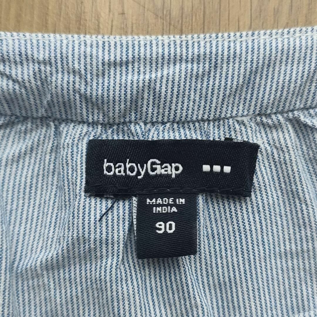 babyGAP(ベビーギャップ)の90　babyGAP　ストライプ　ブラウス　シャツ　女の子 キッズ/ベビー/マタニティのキッズ服女の子用(90cm~)(ブラウス)の商品写真