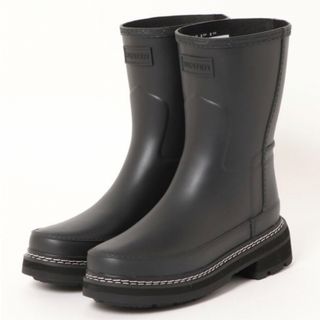 ハンター(HUNTER)のHunter REFINED SHORT STITCH DETAIL BOOTS(レインブーツ/長靴)