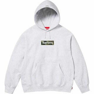 シュプリーム(Supreme)のM supreme box logo sweatshirt ash grey(パーカー)