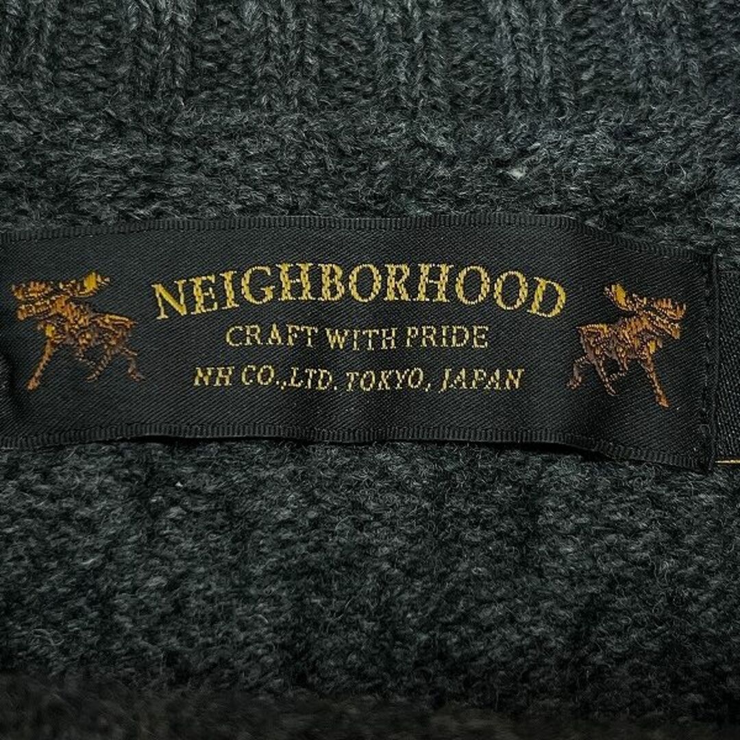 NEIGHBORHOOD(ネイバーフッド)の名作 美品 ネイバーフッド 14AW DAKOTA ボーダー アラン ニット S メンズのトップス(ニット/セーター)の商品写真