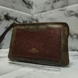 ★COACH バニティポーチ 化粧ポーチ 【シグネチャー】セカンドバック