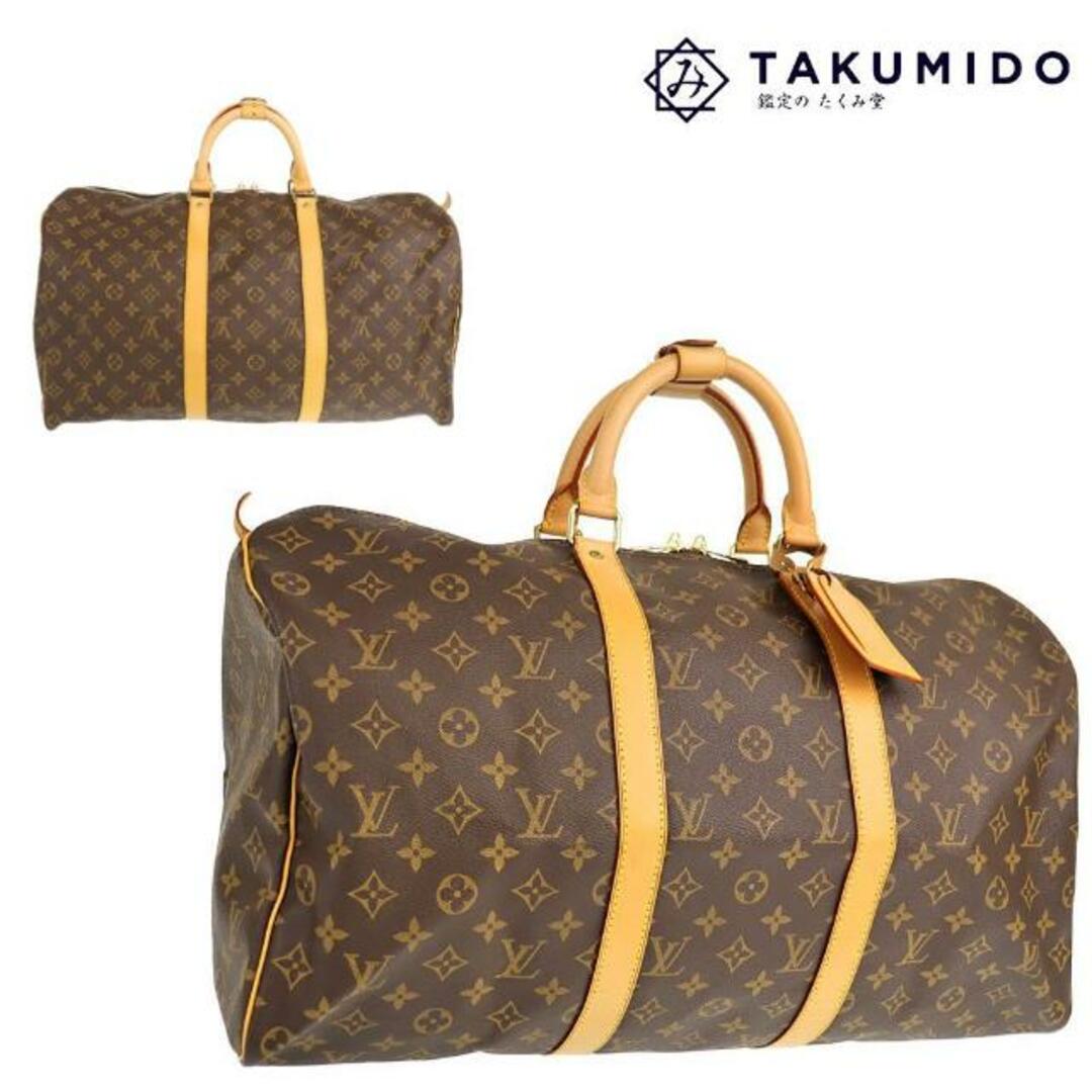 バッグルイヴィトン ボストンバッグ キーポル 50  M41426 モノグラム ブラウン レザー LOUIS VUITTON  | 旅行カバン トラベルバッグ ユニセックス 茶色 ブランド LV ヴィトン ABランク