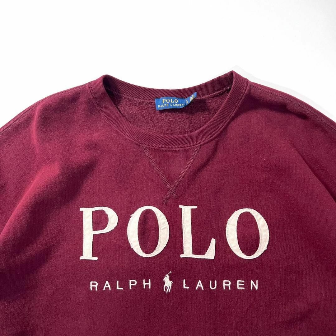 入手困難 polo ralph lauren レディース スウェット ボルドー