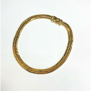 ☆K18 6面カットW喜平柄ブレスレット 10.20g 18cm☆(ブレスレット)