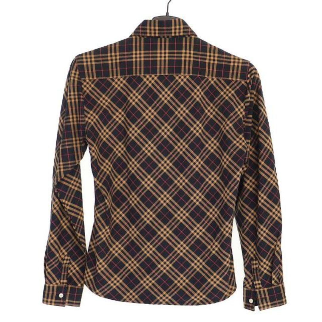 BURBERRY(バーバリー)のバーバリー ノヴァチェック シャツ 中古 レディース サイズL ブラック系 BURBERRY 【中古】 | 長袖 ファッション ブランド アパレル 服 ABランク レディースのトップス(シャツ/ブラウス(長袖/七分))の商品写真