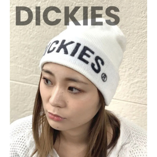 ディッキーズ(Dickies)の【ディッキーズ】フロントロゴニットワッチ　ホワイト ニットキャップ ビーニー(ニット帽/ビーニー)