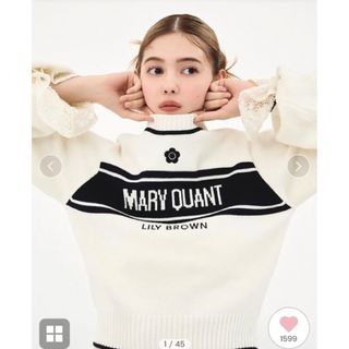 リリーブラウン(Lily Brown)の【LILY BROWN×MARY QUANT】ジャガードニット　スナイデル(ニット/セーター)