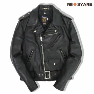 ショット(schott)の美品 Schott ショット 7007 613US VINTAGE ONESTAR ヴィンテージ ワンスター ステアハイド レザー ダブル ライダース ジャケット 46129(レザージャケット)