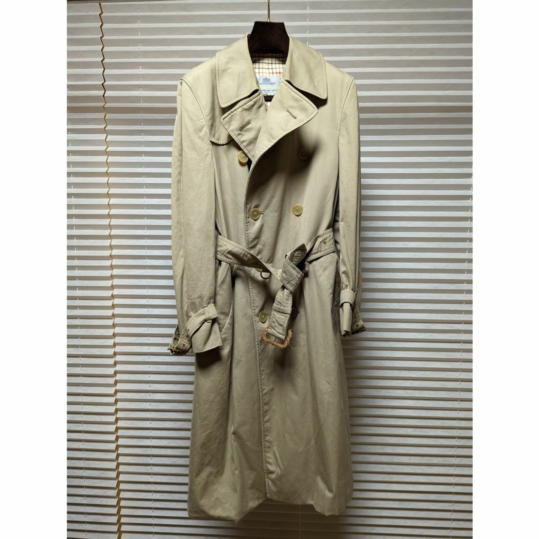 phot03095レアモデル Aquascutum コットン100% イギリス製トレンチコート