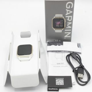 ガーミン(GARMIN)のGARMIN Venu Sq 2 010-02701-71 White/Cream Gold スマートウォッチ ヴェニュー ガーミン 本体(腕時計(デジタル))