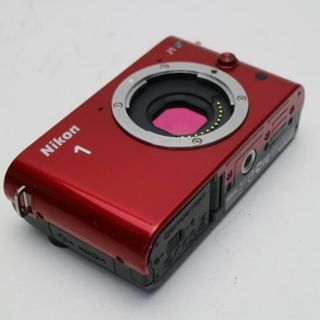 ニコン(Nikon)の超美品 Nikon 1 J1 ボディ レッド  M666(ミラーレス一眼)