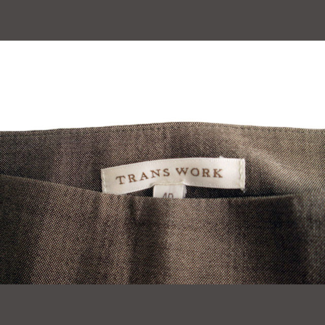 TRANS WORK(トランスワーク)のトランスワーク TRANS WORK スカート フレア タック ウール シルク  レディースのスカート(ひざ丈スカート)の商品写真