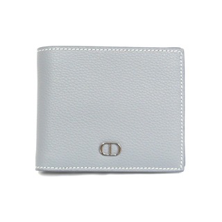 ディオール(Dior)のディオール 二つ折り財布 CD Icon 2ESBC027CDI カーフ グレー系 メンズ Dior NA32131 中古・美品(折り財布)