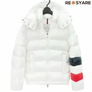 モンクレール(MONCLER)のモンクレール 2019 WILLM ロゴワッペン トリコロール ジップアップ ダウン ジャケット ブルゾン 46122(ダウンジャケット)