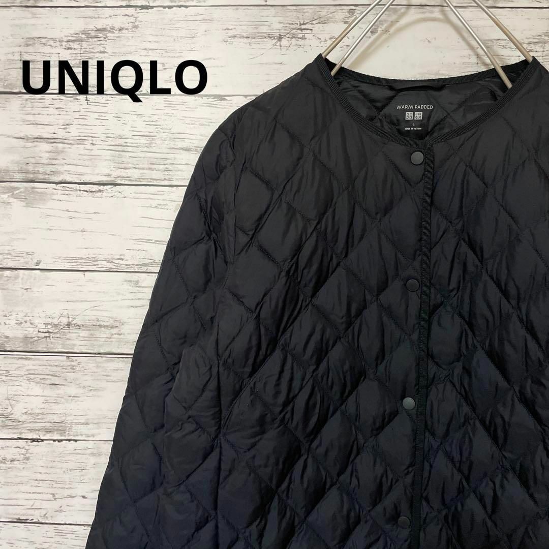 UNIQLO パフテックキルティングジャケット WARM PADDED 黒 L | フリマアプリ ラクマ