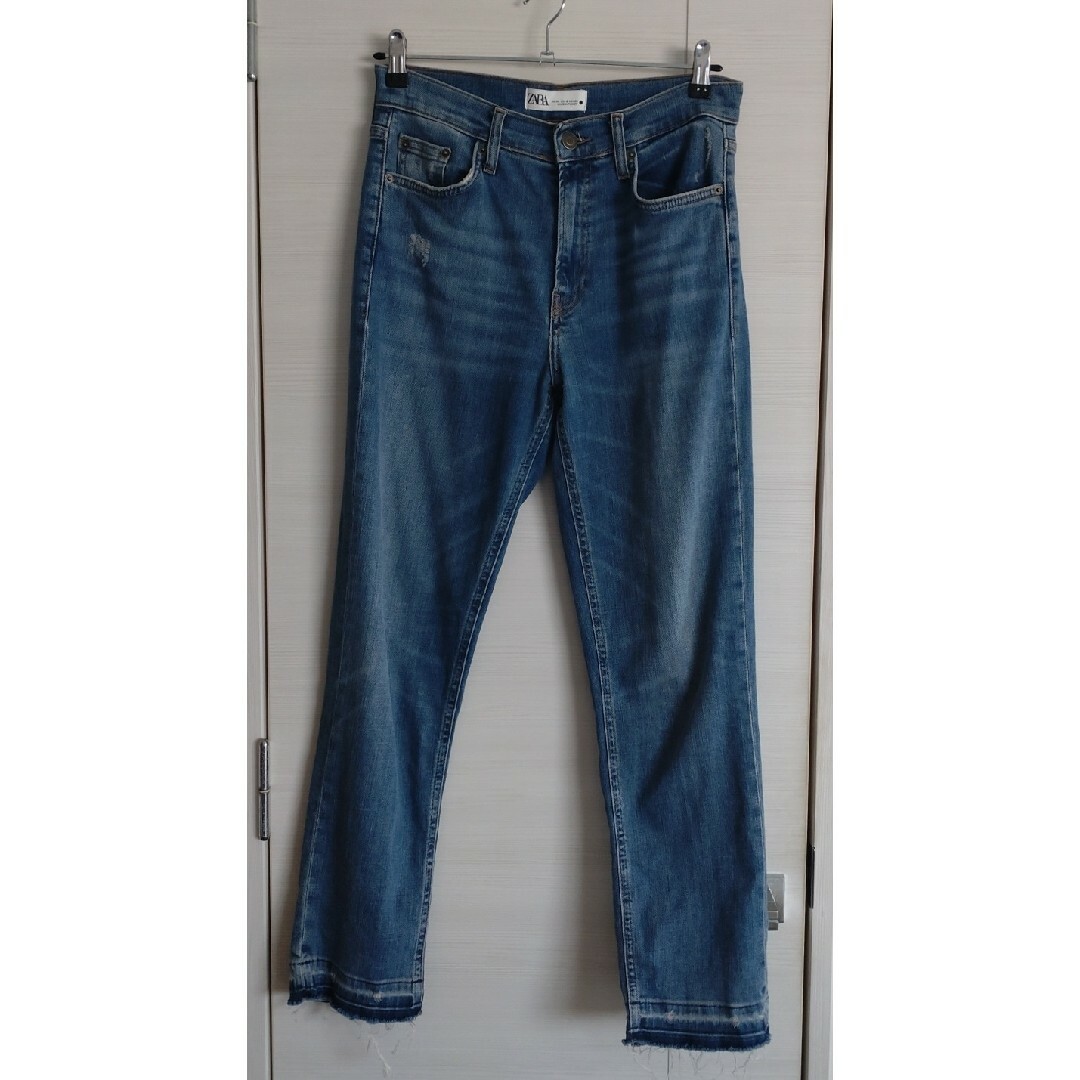 ZARA - ZARAザラ☆スリムクロップドデニムジーンズsizeEUR38の ZARA - ZARAザラ☆スリムクロップドデニムジーンズsizeEUR38の
