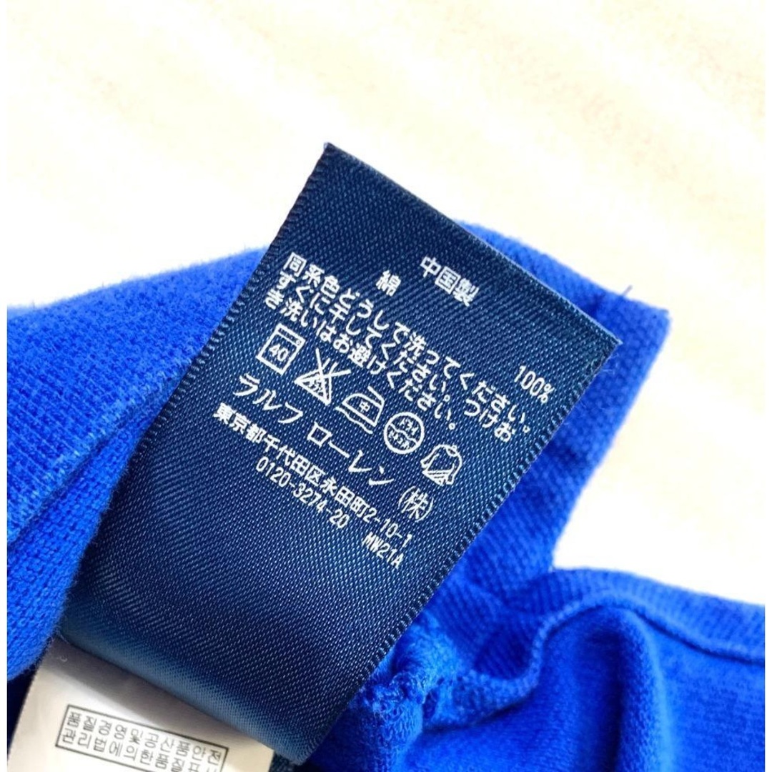 POLO RALPH LAUREN(ポロラルフローレン)の90㎝　ラルフローレン　半袖 ポロシャツ　青色　230516145 キッズ/ベビー/マタニティのキッズ服女の子用(90cm~)(Tシャツ/カットソー)の商品写真