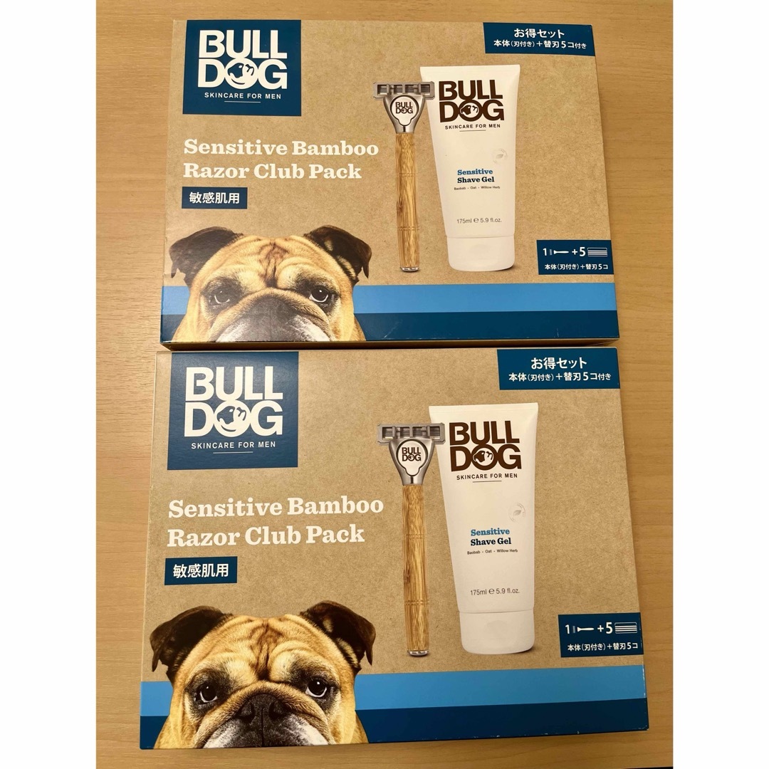 【新品】BULL DOG  センシティブバンブーホルダークラブパック　2個セット コスメ/美容のシェービング(カミソリ)の商品写真