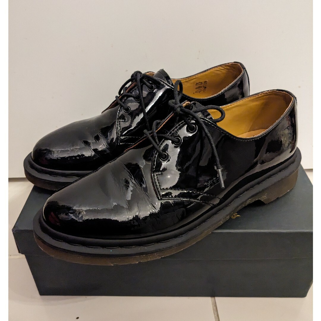 BlackパテントSizeDr.Martens BEAMS別注 エナメル 3ホール