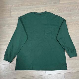 ユニクロ(UNIQLO)のウォッシュコットンクルーネックTシャツ（長袖）(Tシャツ(長袖/七分))