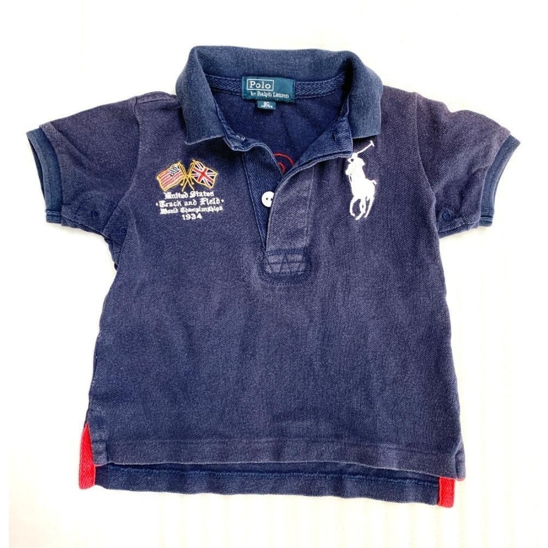 POLO RALPH LAUREN(ポロラルフローレン)の80㎝　ラルフローレン　半袖 ポロシャツ　紺色　230516141 キッズ/ベビー/マタニティのベビー服(~85cm)(シャツ/カットソー)の商品写真