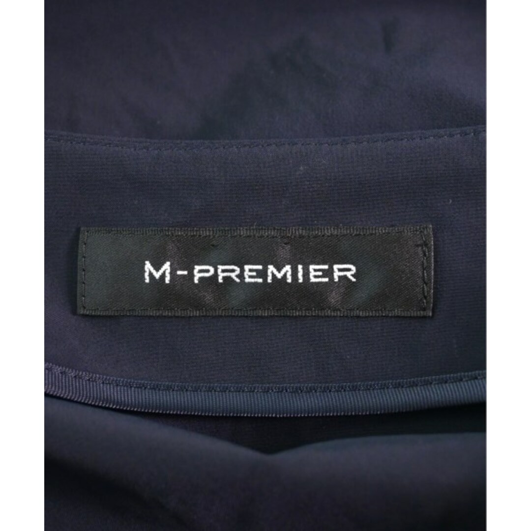 M-PREMIER エム　プルミエ ワンピース 34(XS位) 紺春夏ポケット
