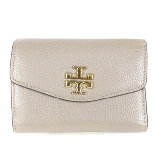 トリーバーチ(Tory Burch)のトリーバーチ  三つ折り財布 コンパクトウォレット ロゴ ベージュ系 ■SM1(財布)