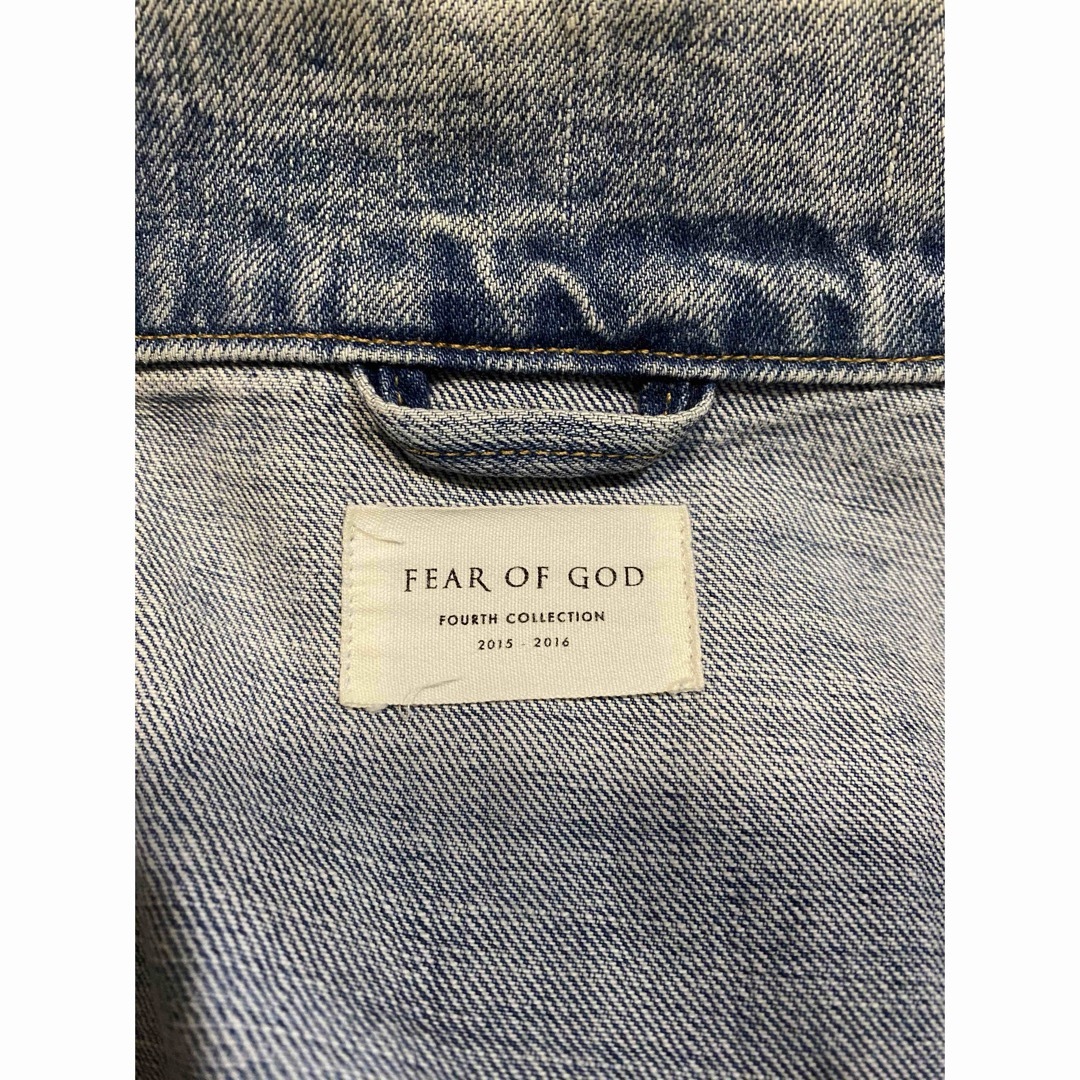 極美品 FEAR OF GOD FOURTH デニムトラッカージャケット 希少 極美品 FEAR OF GOD FOURTH デニムトラッカージャケット 希少