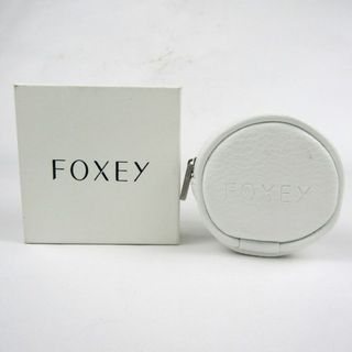 フォクシー(FOXEY)のフォクシー ミニポーチ ラウンド コインケース 小物入れ ノベルティ ブランド レディース ホワイト FOXEY(ポーチ)