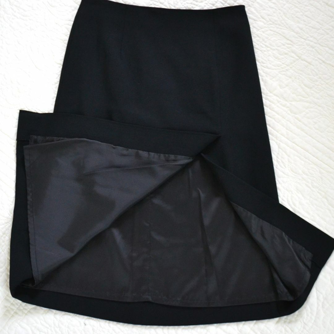 ORIZZONTI(オリゾンティー)のオリゾンティ　ペンシルスカート　スリットスカート　タイトスカート　Iライン 黒 レディースのスカート(ひざ丈スカート)の商品写真