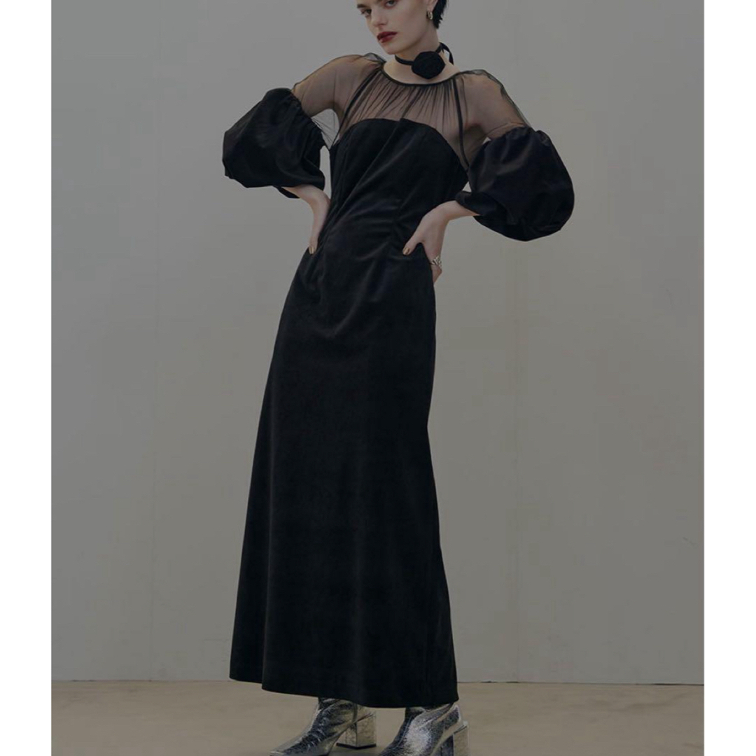 Ameri VINTAGE(アメリ ヴィンテージ)SOUFFLE SLEEVE VELOUR Ameri VINTAGE(アメリ ヴィンテージ)SOUFFLE SLEEVE VELOUR