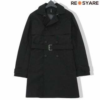 ディオールオム(DIOR HOMME)の美品 DIOR HOMME ディオールオム 433C303H3127 ライナー付き ベルト ダブルブレスト トレンチ コート 46158(トレンチコート)