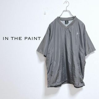 インザペイント(IN THE PAINT)のインザペイント　ウィンドブレーカー半袖　プルオーバー【M】裾絞れる　刺繍ロゴ(Tシャツ/カットソー(半袖/袖なし))