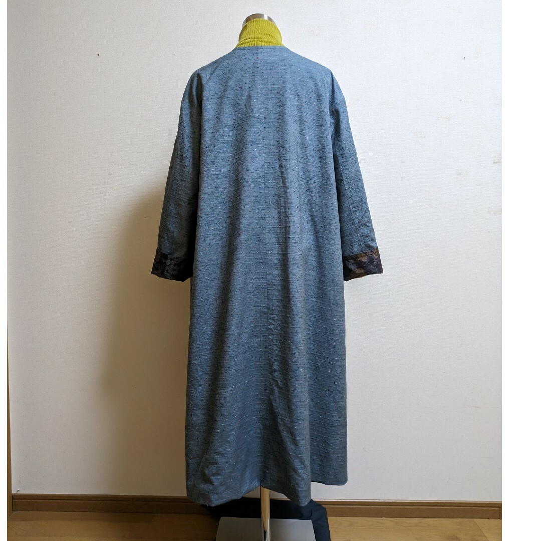 SOLD 着物リメイクリバーシブルコート 大島紬 M〜Lの通販 by SOLD 着物リメイクリバーシブルコート 大島紬 M〜Lの通販 by