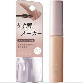 イセハン(伊勢半)の新品未開封　キス うす眉メーカー 01 ピンクベージュ(6g)(眉マスカラ)