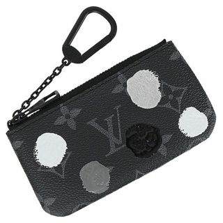 ルイヴィトン(LOUIS VUITTON)のルイヴィトン コインケース 小銭入れ メンズ レディース 草間彌生 コラボ ブラック 143594(コインケース/小銭入れ)